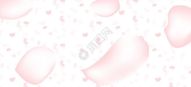 白色线粉色花瓣抽线背景插画
