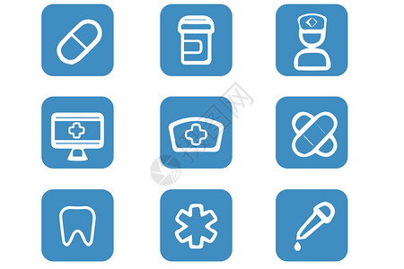 医疗图标背景图片