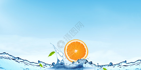 切开的血橙清爽一夏设计图片