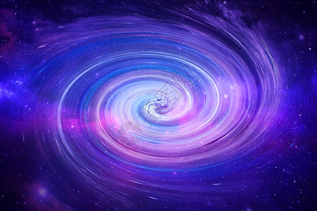 紫色星光渐变色星空旋涡设计图片