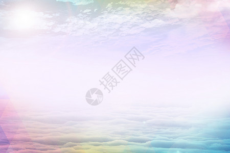 彩色天空背景背景图片