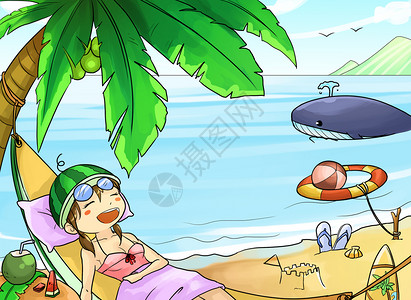 夏天热带鲸鱼高清图片