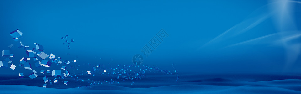 深蓝色海洋深蓝色科技背景设计图片