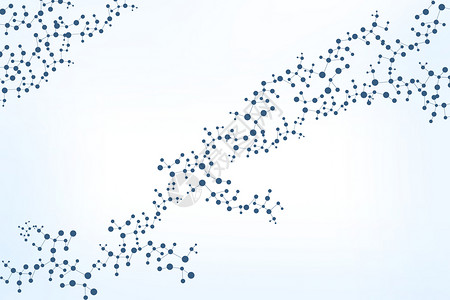 简约分子结构背景背景图片