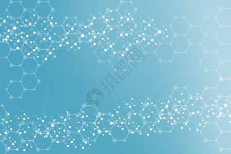 简约分子结构背景背景图片