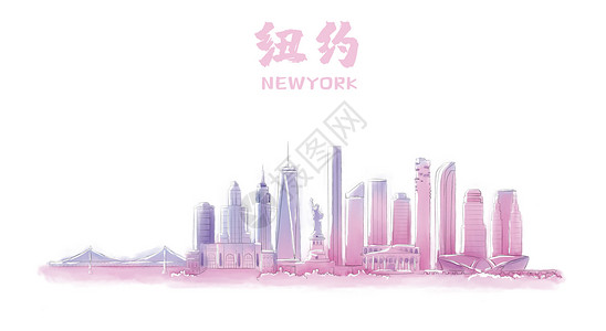 纽约地标建筑背景图片
