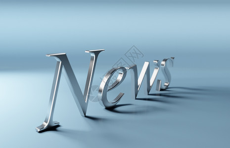 3D字母素材新闻背景设计图片