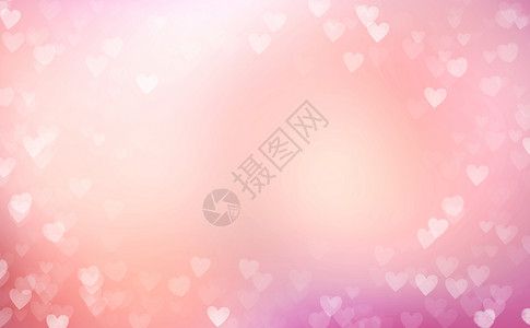 紫色爱心光效粉色梦幻背景设计图片