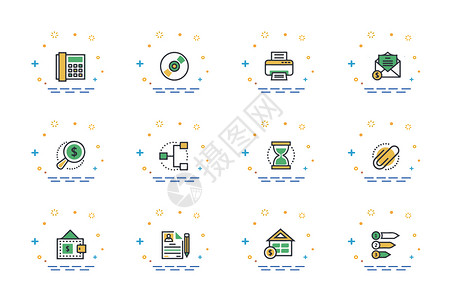 沙漏icon办公工具图标插画