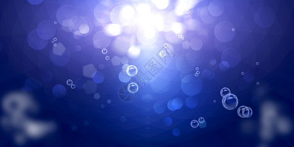 泡泡蓝色大海背景素材下载渐变泡泡背景设计图片