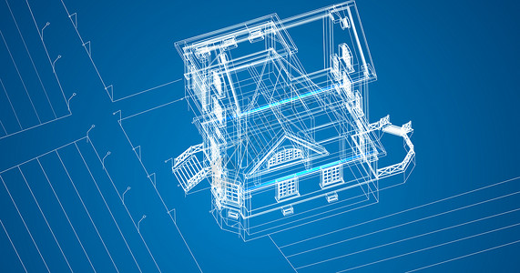 科技建筑线条图片