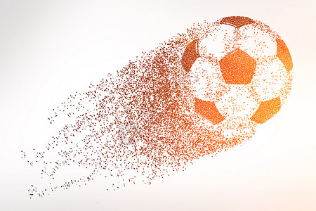 创意世界杯足球剪影粒子背景图片