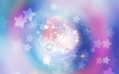 五角星蓝色光效梦幻星星背景图设计图片
