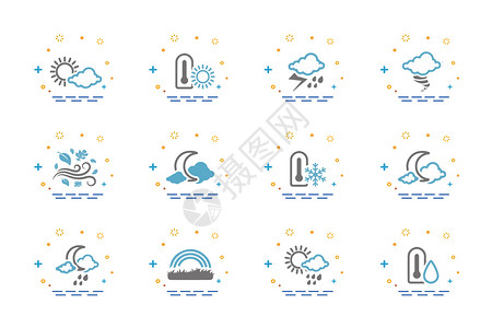 天气图标天气彩虹素材高清图片