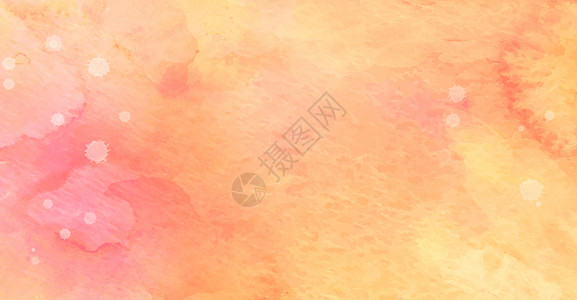 桔色花朵唯美彩色水彩广告背景设计图片