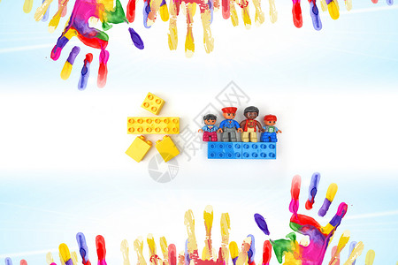 彩色儿童玩具六一儿童节设计图片