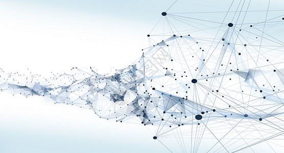 分子线条结构科技背景图片