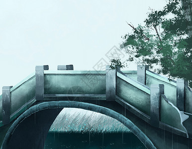 古桥背景图片