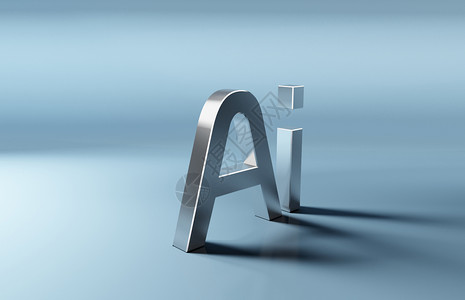 字母背景设计人工智能AI设计图片