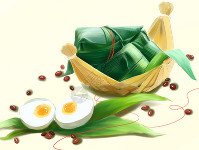 端午节小粽子背景图片