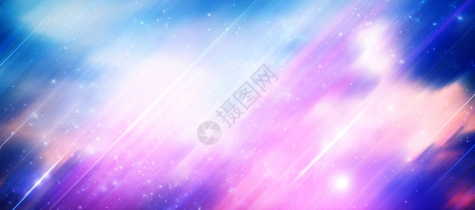 蓝紫色的星空梦幻星空背景设计图片