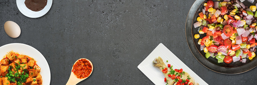 卤水豆腐美食海报背景设计图片