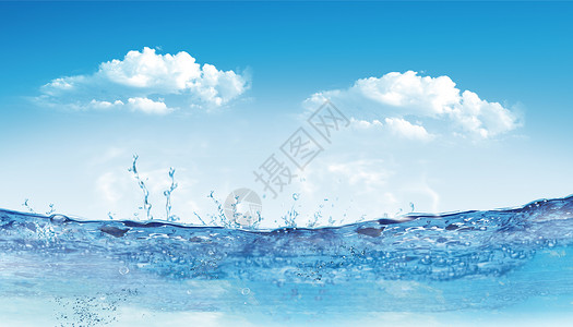 海水矢量水花清凉背景设计图片