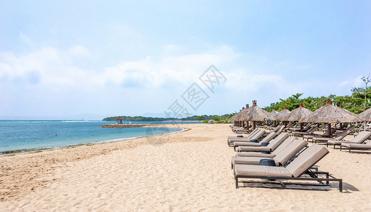 热带景色沙滩夏日清凉背景设计图片