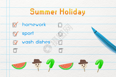 暑假计划雪糕标志高清图片
