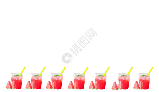 西瓜汁背景图片