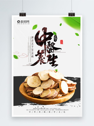 红枣奶中医文化宣传海报模板