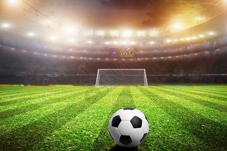 足球运动素材足球赛场设计图片