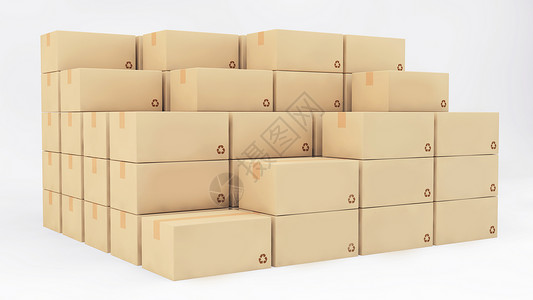 包装盒横版快递包装盒设计图片