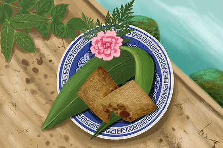 端午节粽子背景图片