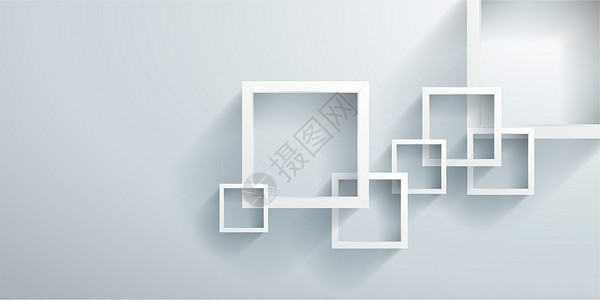 相框元素立方体商业背景设计图片