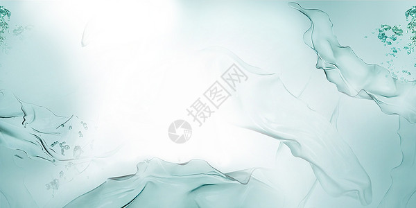 绿色水滴对话框清凉水纹背景设计图片