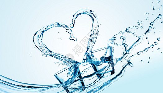 暖水杯创意爱情场景设计图片
