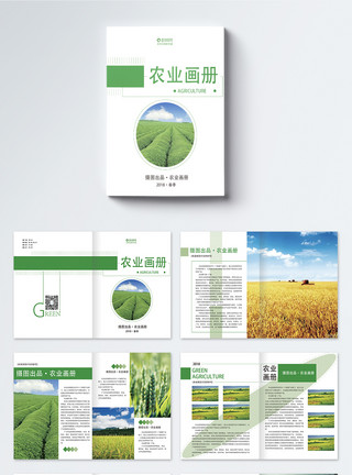 不环保产品农业画册整套模板