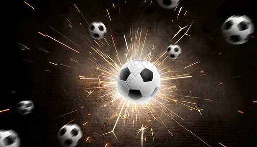 体育运动海报足球背景设计图片