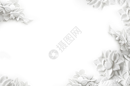 空白简历素材白色雕花空白背景设计图片