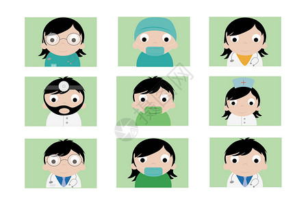 医疗图标卡通护士头像高清图片