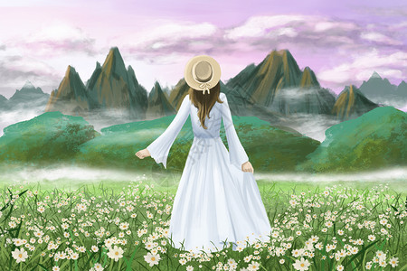 仙境旅行背景图片
