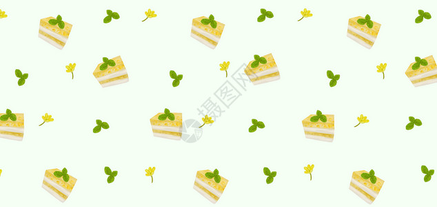 夏季甜食桂花糕插画