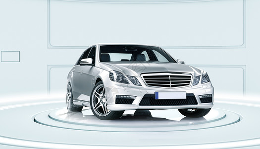 银色光效创意科技汽车设计图片