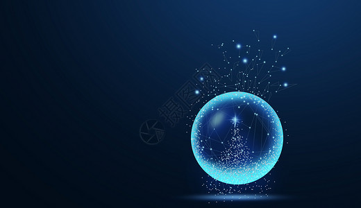平安夜水晶球创意水晶球设计图片