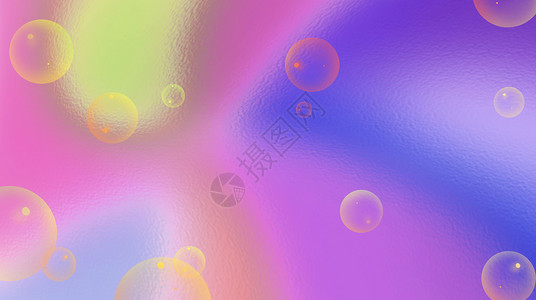 彩色小鱼吐泡泡背景素材设计图片