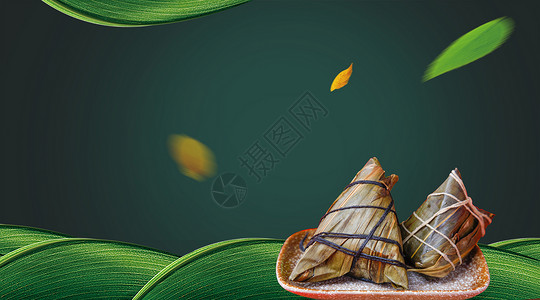 一盘香蕉简约端午节粽子高清图片设计图片