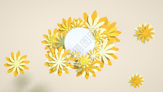 雏菊剪纸剪纸温馨花朵设计图片