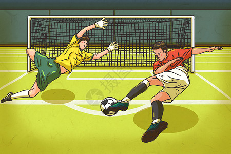 两个足球素材世界杯插画插画