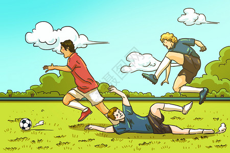 世界杯插画背景图片